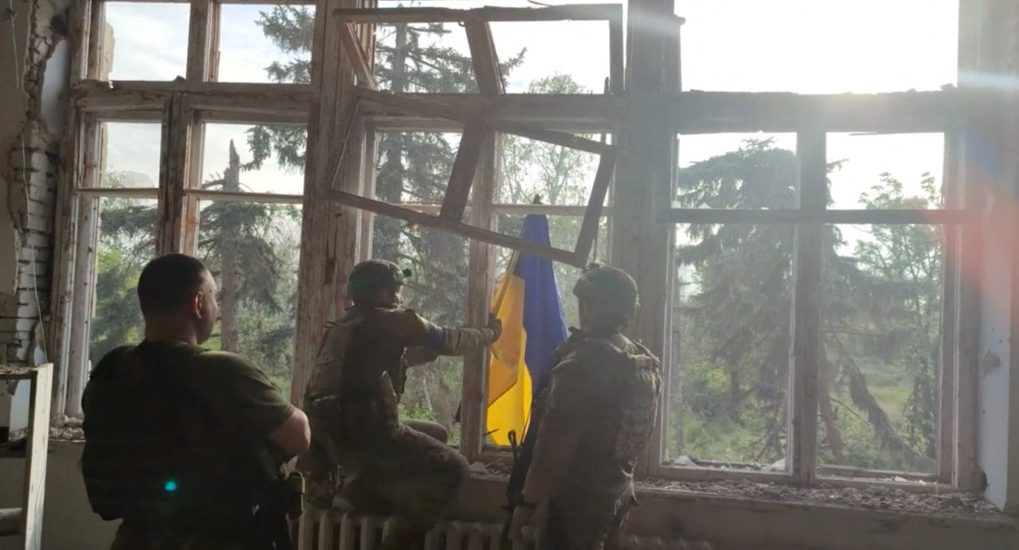 Ucrania recuperó el pueblo de Blagodatne en el inicio de la contraofensiva. Foto: Reuters.