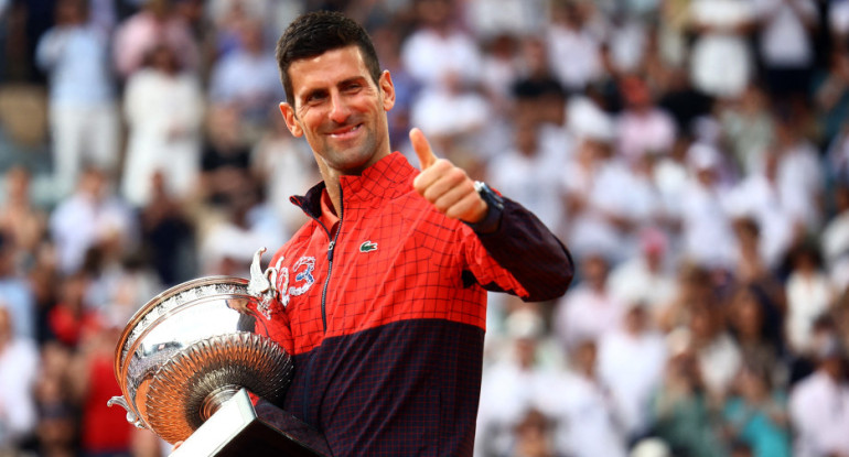 Novak Djokovic se coronó en Roland Garros. Foto: Reuters.