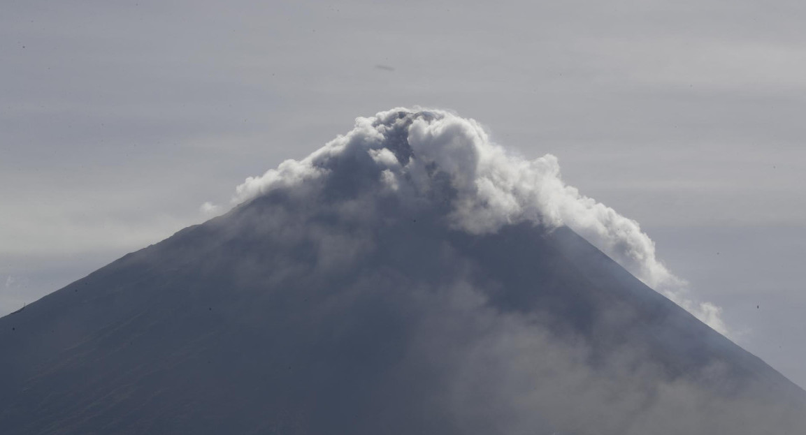 Volcán Mayon de Filipinas. Foto: EFE