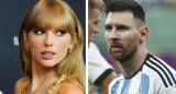 Lionel Messi y Taylor Swift. Foto: Captura.