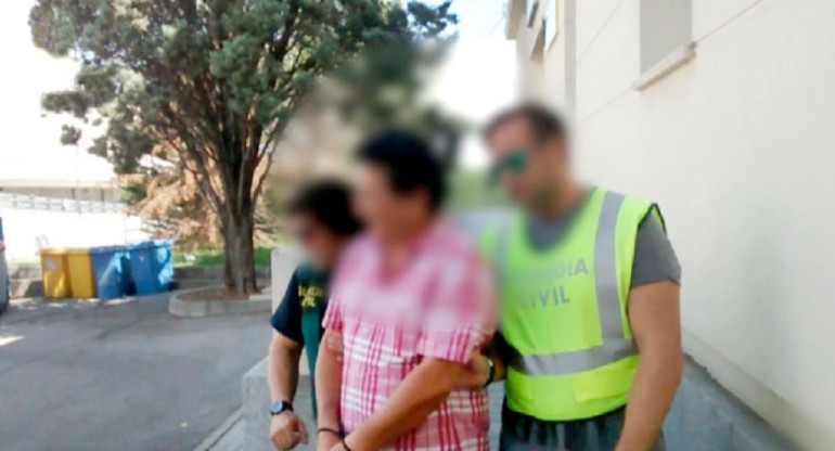 Mandujano Eudave arrestado en un aeropuerto de España. Foto: Guardia Civil de España