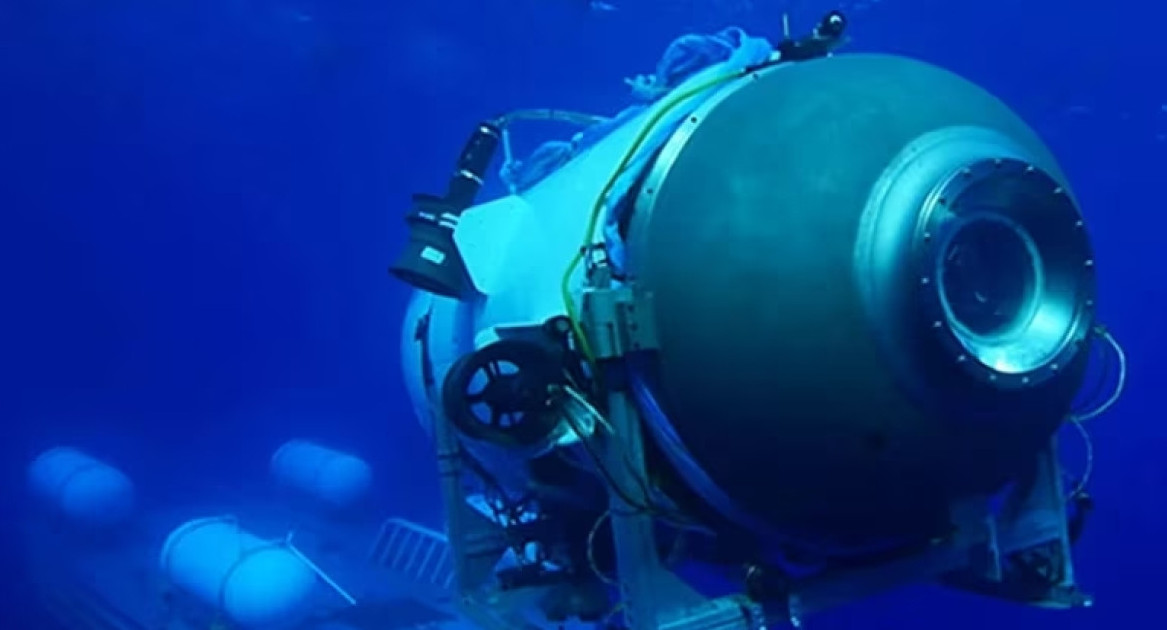 Submarino Titan, de OceanGate. Foto: Gentileza Infobae.