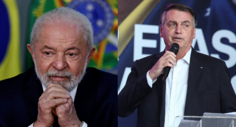 Jair Bolsonaro y Lula Da Silva, Brasil. Fotos: Reuters