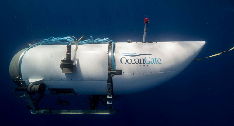 Submarino pedido en el océano. Foto: Reuters