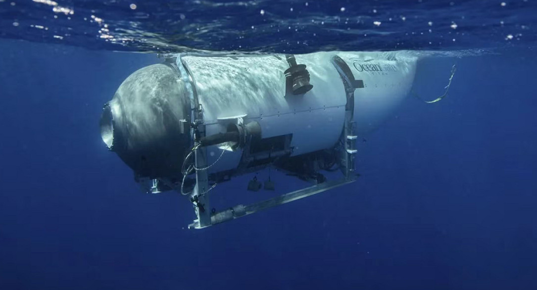 Así era el submarino que desapareció. Foto: Instagram/OceanGate