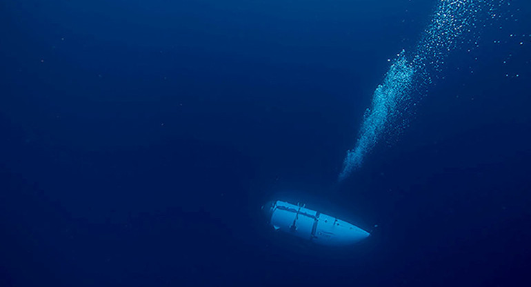 Submarino "Titan" perdido en el Atlántico. Foto: Reuters