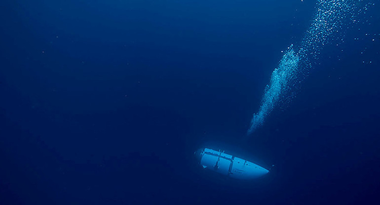 Submarino "Titan" perdido en el Atlántico. Foto: Reuters