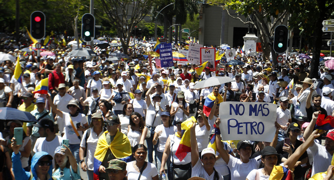 Protestas en Colombia. Foto: EFE