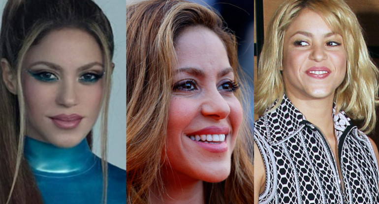 Shakira se sometió a diferentes retoques estéticos. Fotos: archivo.