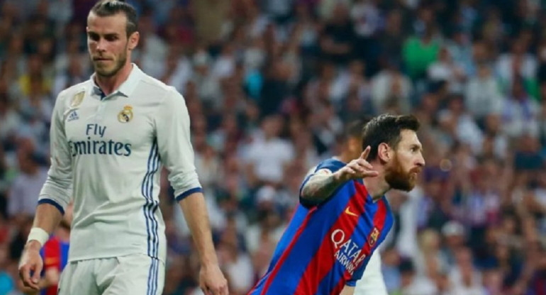 Gareth Bale y Lionel Messi. Foto: NA.