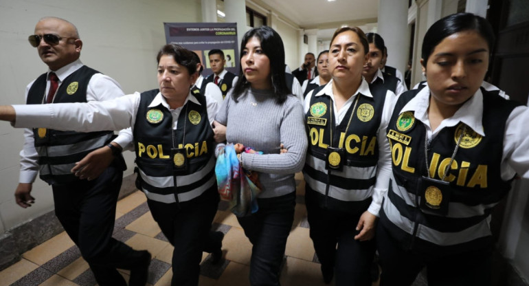 Detuvieron a Betssy Chávez, la exjefa de gabinete de Pedro Castillo. Foto: Poder Judicial de Perú.