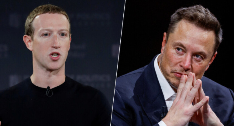 Mark Zuckerberg vs  Elon Musk. Fuente: Twitter.