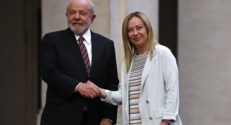 Lula da Silva y Giorgia Meloni. Foto: Reuters.