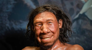 La reconstrucción del rostro de un neandertal. Foto: EFE