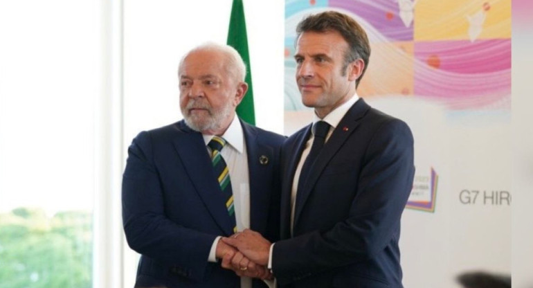 Lula da Silva y Macron. Foto: Reuters