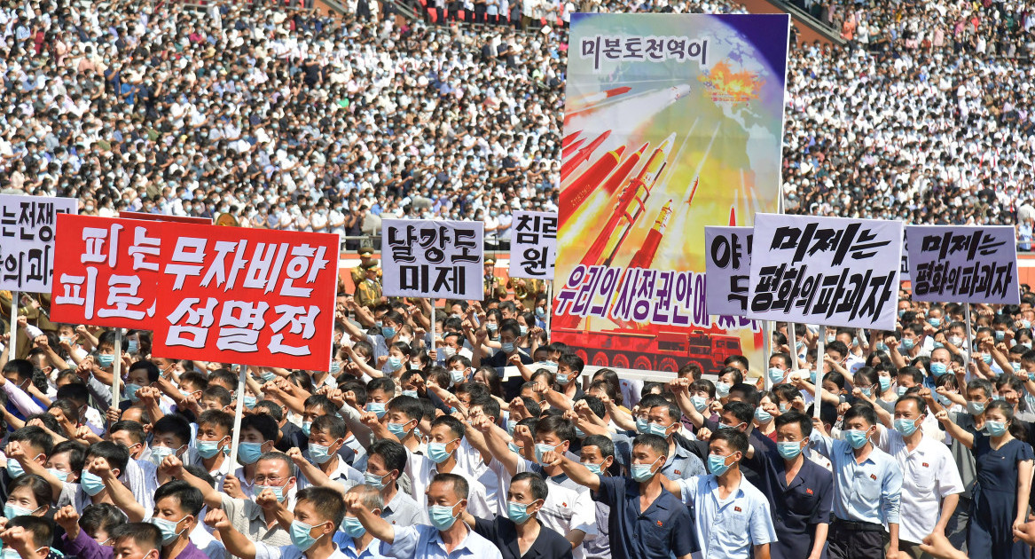 Acto por el aniversaro de la Guerra de Corea, Corea del Norte. Foto: Reuters.