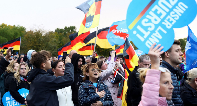 AFD, extrema derecha en Alemania. Foto: NA, Reuters