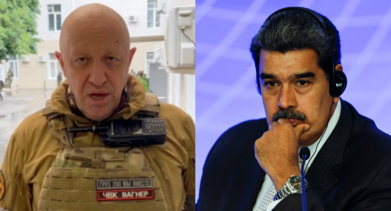 Yevgueni Prigozhin y Nicolás Maduro. Fotos: Reuters.
