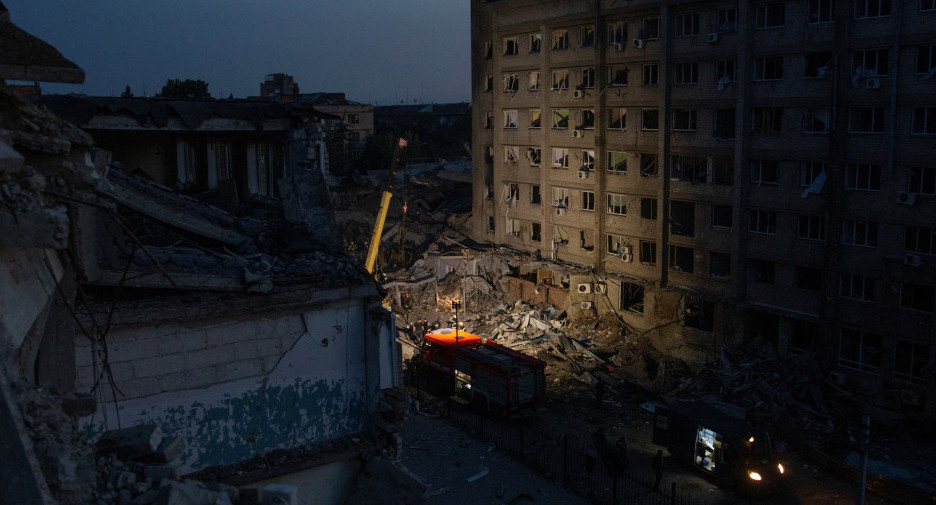 Rusia atacó una pizzería en Ucrania. Foto: Reuters.