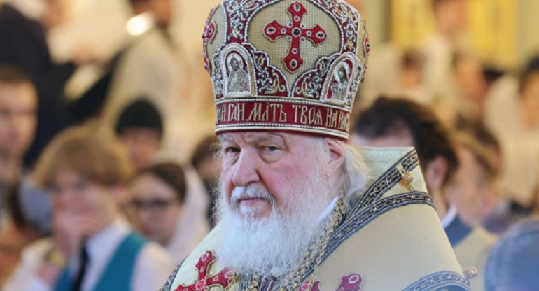 Patriarca Cirilo, Iglesia Ortodoxa rusa. Foto: Reuters.