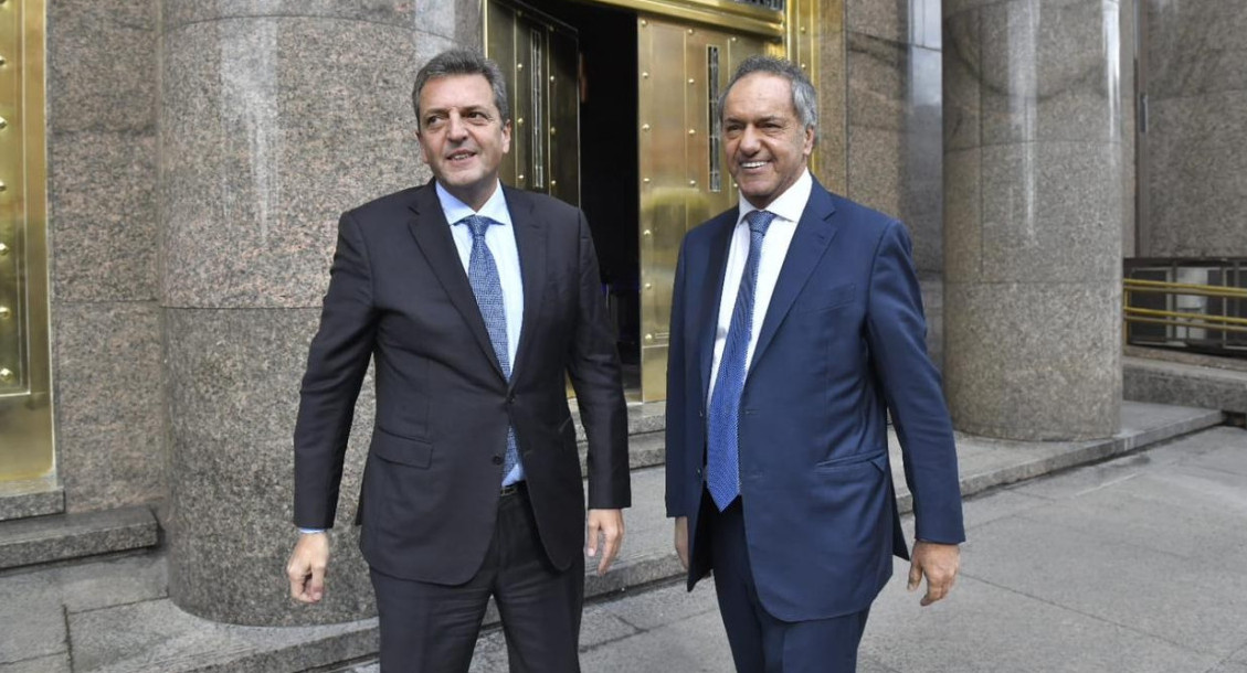 Sergio Massa y Daniel Scioli. Foto: Ministerio de Economía.