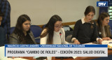 Con universitarios de todo el país, comenzó en Diputados el programa "Cambio de Roles". Foto: Captura de pantalla.