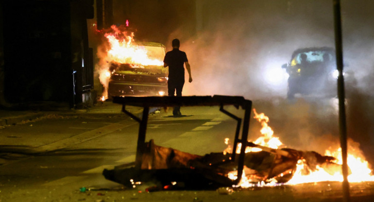Manifestaciones y violencia en Francia. Foto: Reuters.