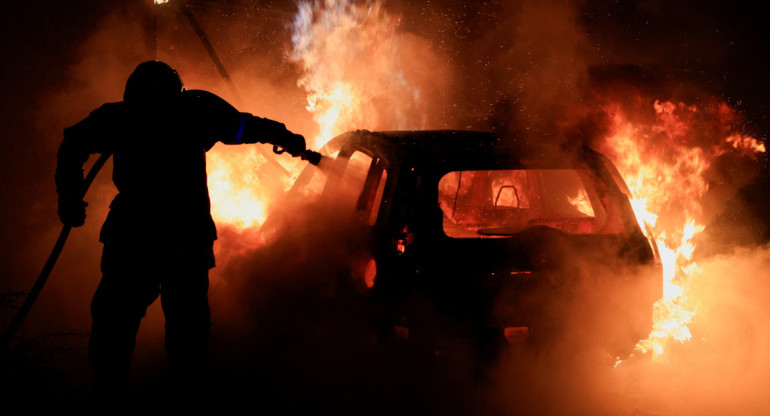 Disturbios en Francia. Foto: Reuters.