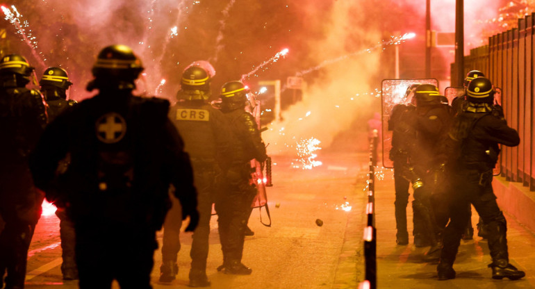 Manifestaciones e incidentes en Francia. Foto: Reuters.