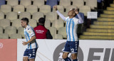 Paolo Guerrero en Racing. Foto: NA.