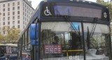 Paro de colectivos de la UTA. Foto: NA