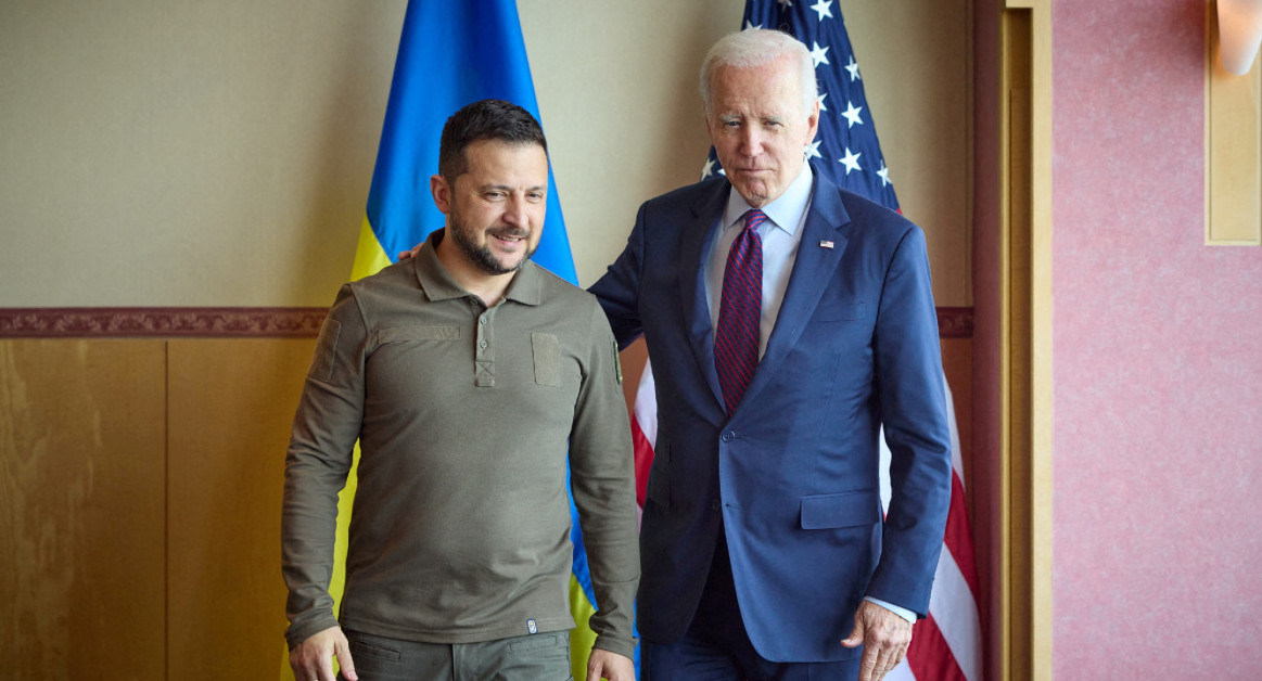 Joe Biden y Volodimir Zelenski, EEUU y Ucrania. Foto: Reuters