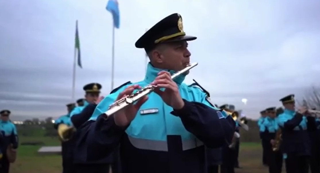 El Ministerio de Seguridad de Buenos Aires celebró el Día de la Independencia. Foto:  Captura de video.
