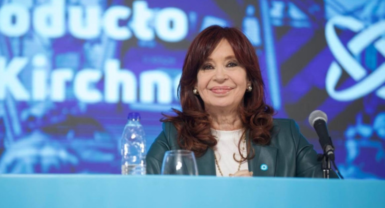 Cristina Fernández de Kirchner en la inauguración del Gasoducto Néstor Kirchner. Foto: Presidencia de la Nación.