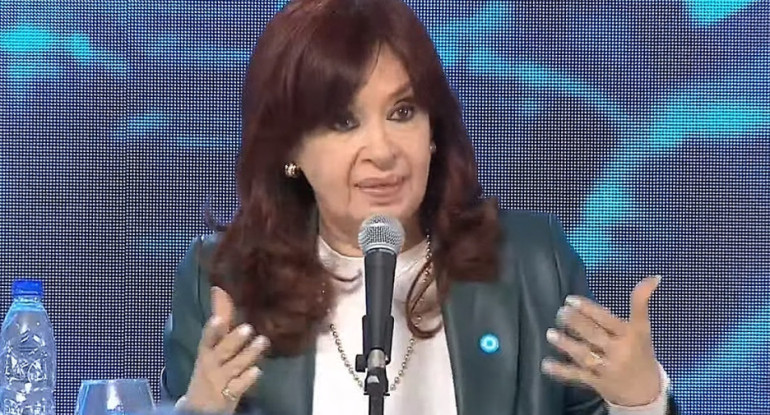 Cristina Fernández de Kirchner en la inauguración del Gasoducto Néstor Kirchner. Foto: NA.