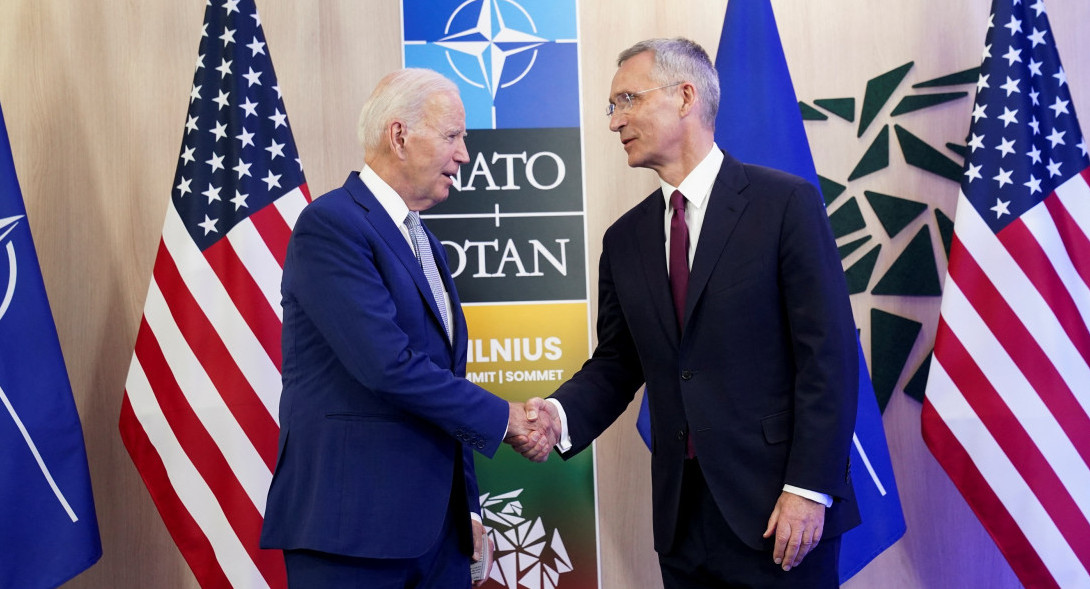 Joe Biden en la Cumbre de la OTAN. Foto: Reuters.