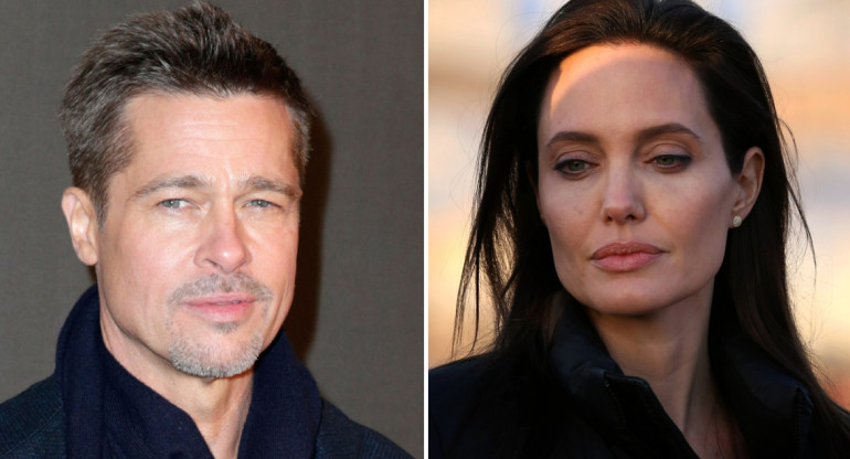 Brad Pitt y Angelina Jolie. Fotos: NA.