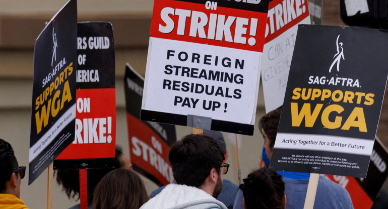 El sindicato de actores se une a la huelga de guionistas. Foto: Reuters
