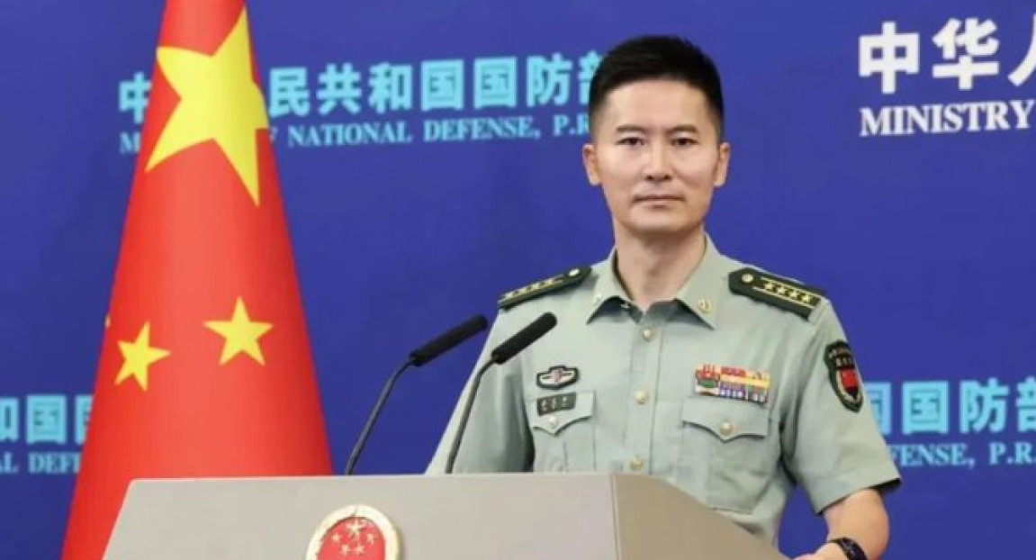 Tan Kefei, portavoz del Ministerio de Defensa chino. Foto: Twitter/ @globaltimesnews