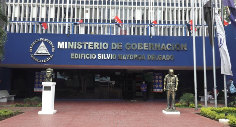 Ministerio de gobernación en Nicaragua.  Foto: Google