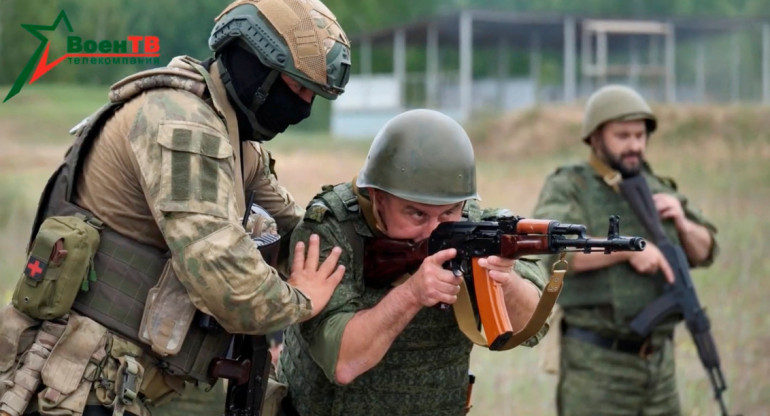 Entrenamiento del Grupo Wagner a soldados bielorrusos. Foto: REUTERS.
