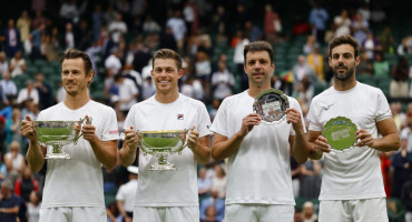 Final de dobles en Wimbledon. Foto: EFE