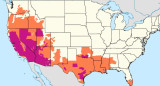 Ola de calor extremo en Estados Unidos. Foto: NWS.