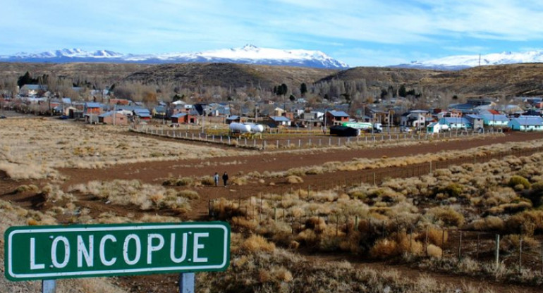 Localidad de Loncopué. Foto: Gobierno de la Provincia de Neuquén.