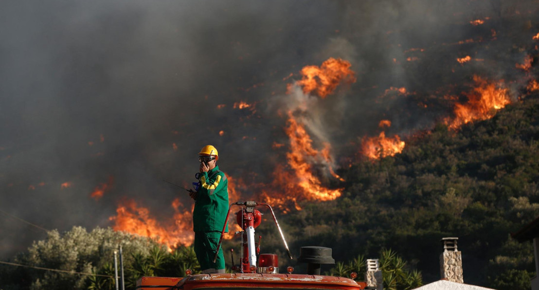 Incendios en Attica, Grecia. Foto: EFE.