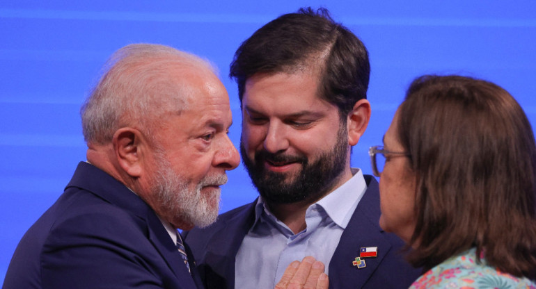 Lula da Silva y Gabriel Boric. Foto: EFE