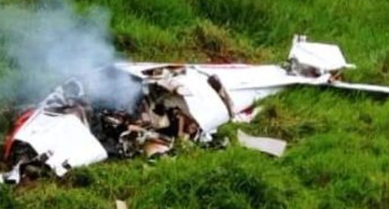 Avioneta se accidentó y cayó en San Luis de Gaceno, Boyacá.  Foto: A.P.I.