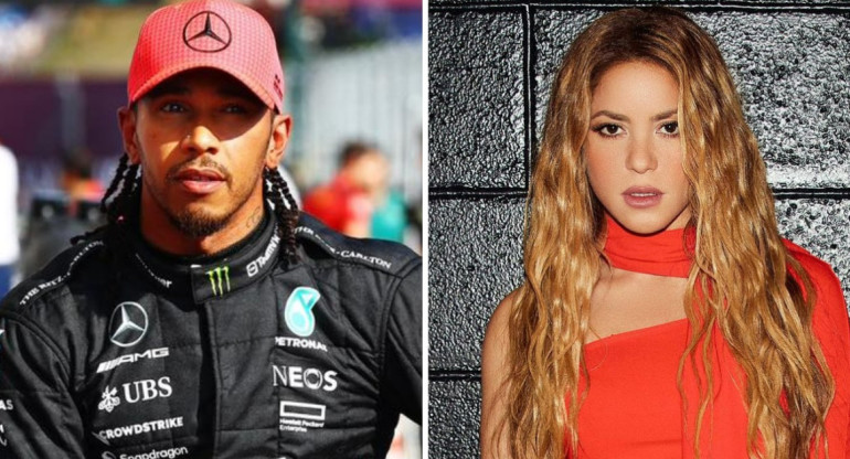 Lewis Hamilton se cansó de Shakira y pidió algunas restricciones. Foto: Instagrams.