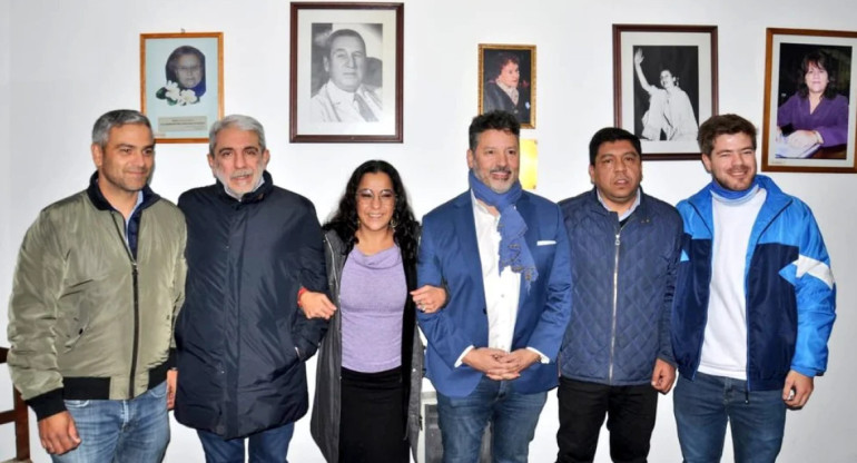 Aníbal Fernandez y Gustavo Menéndez, asignados como interventores del PJ de Jujuy. Foto: Prensa.