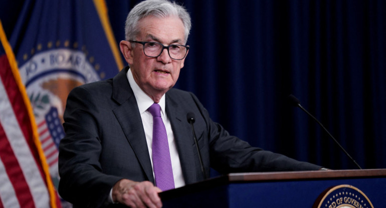 Jerome Powell, presidente de la Reserva Federal de EEUU. Foto: Reuters.
